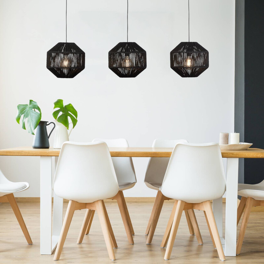 Hengelampe Wicker, 3 lyskilder