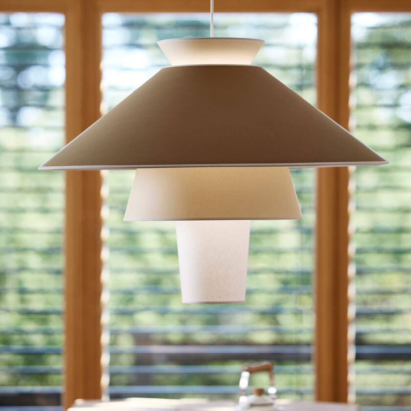 Ruche pendellampe, Ø 78 cm, okergult