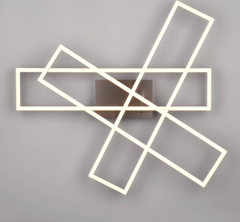 LED-taklampe Corso 3 lyskilder, matt nikkel