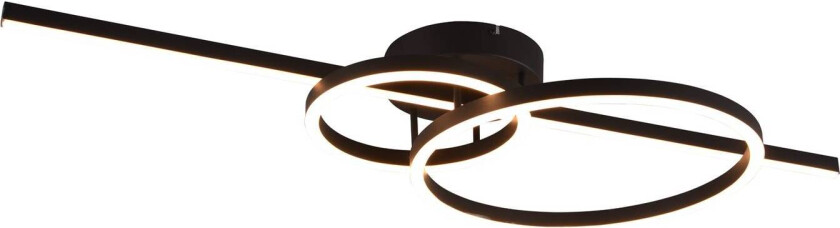 LED-taklampe Montilla 3 lysk. fjernkontroll svart