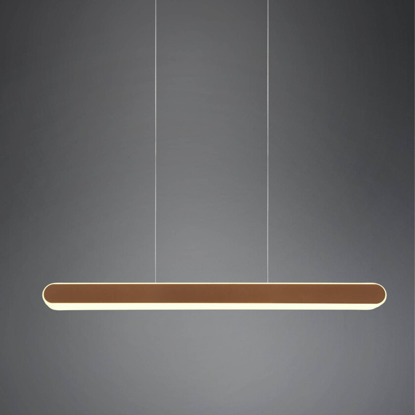 LED-hengelampe Helios uttrekkbar dim CCT kaffe