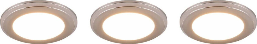 LED-downlight Argus RGBW fjernkontroll 3er krom