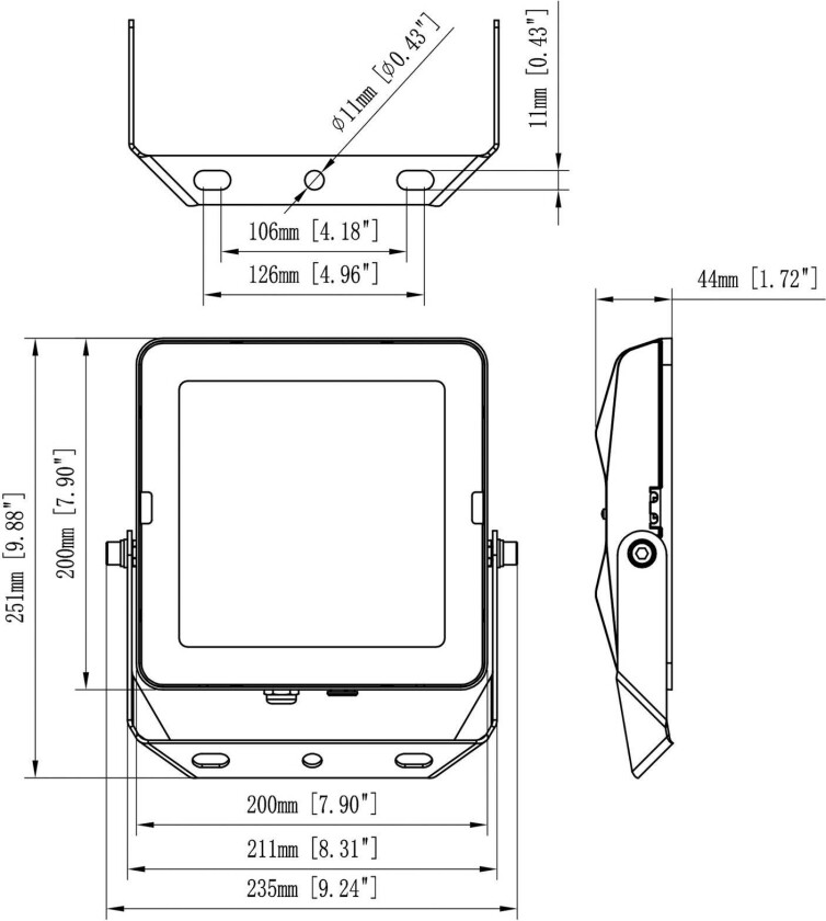 SLC Lite LED-strålkastere 4000 K, 50 W