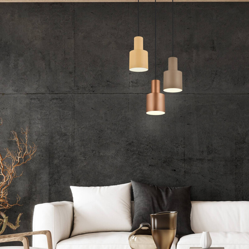 Hengelampe Agudo, multifarget, 3 lyskilder, sirkel