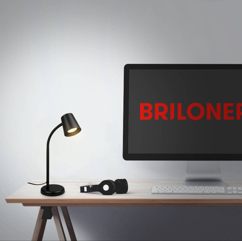 Skriva bordlampe, GU10-fatning, svart