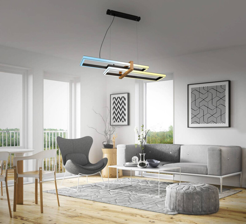 LED-hengelampe 4768015 CCT med fjernkontroll