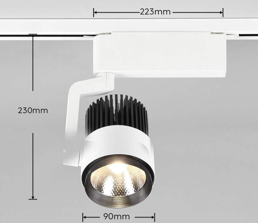 LED-spot Radiator DUOline, CCT, matt hvit