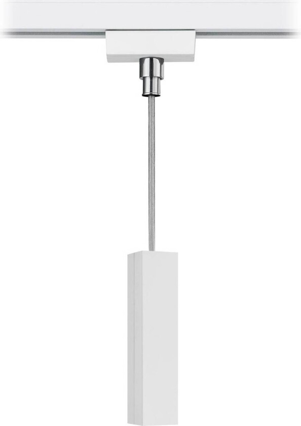 Pendeladapter for DUOline strømskinne, matt hvit