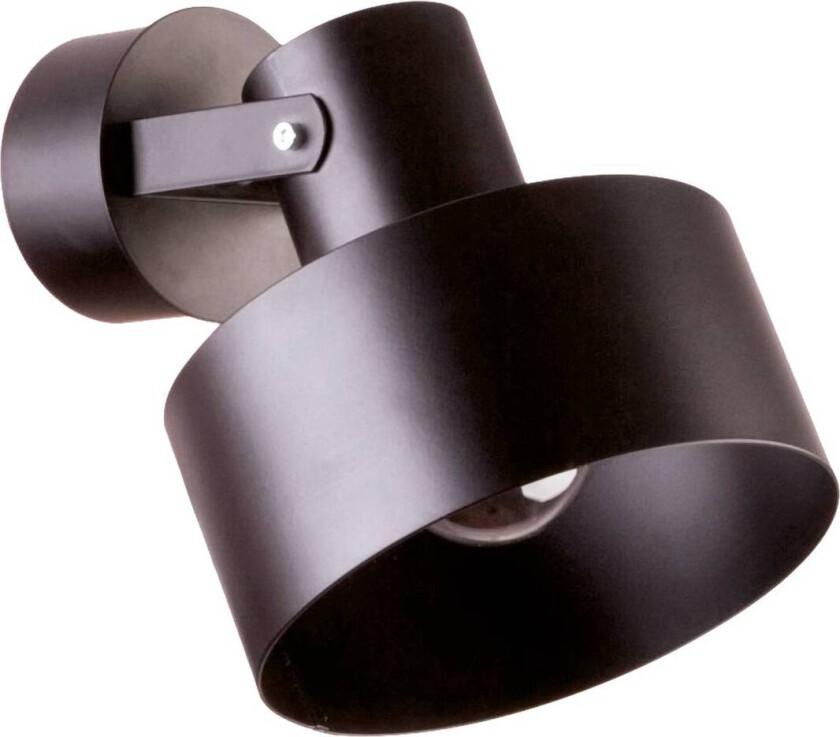 Veggspot Norton av stål, svart