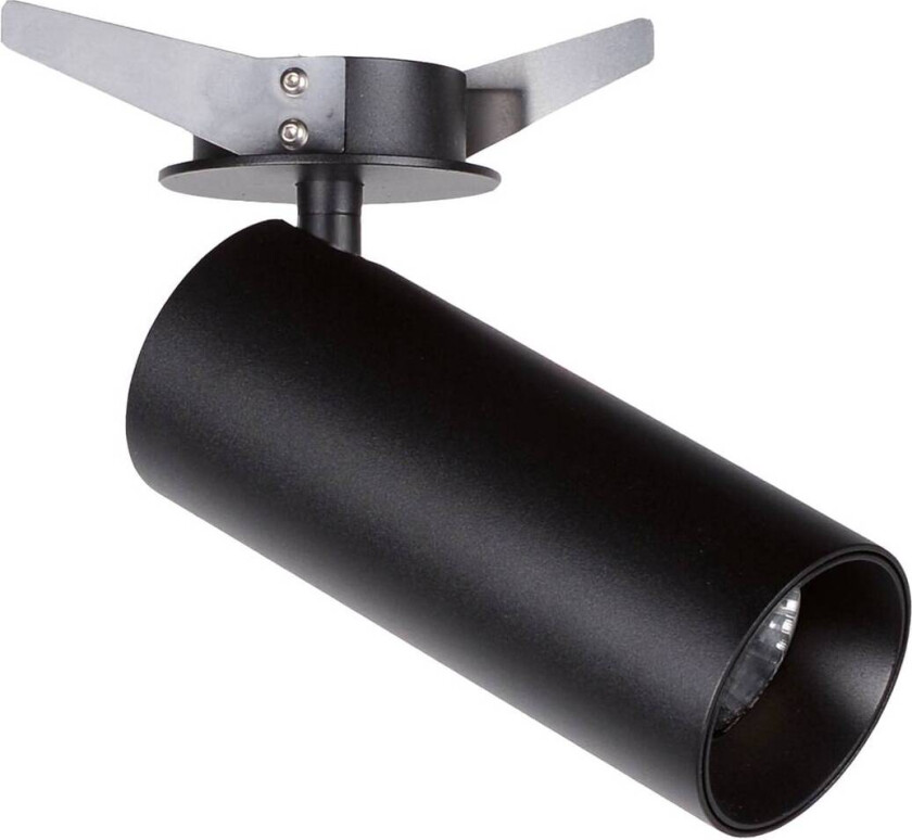 Innfellingsspot til tak Reeds av stål, svart