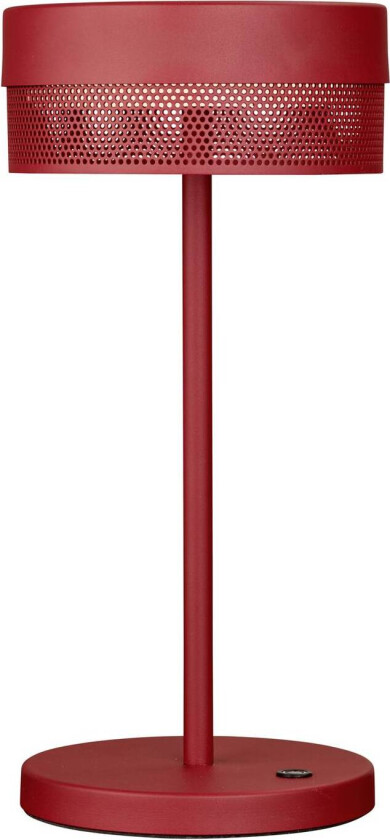 LED-bordlampe Mesh oppladbart batteri, høyde 30 cm, indisk rød