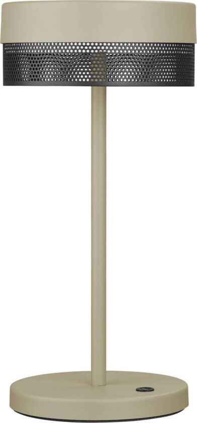 LED-bordlampe Mesh oppladbart batteri, høyde 30 cm sand/svart