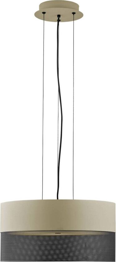 Pendellampe Mesh E27 Ø 50 cm, sand/svart
