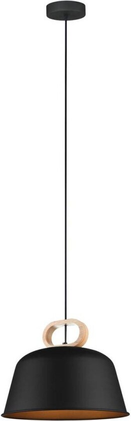 Hengelampe Clip av stål, svart