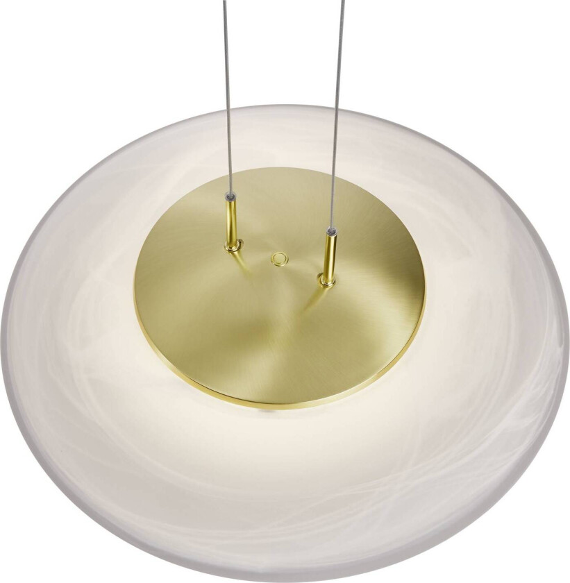 LED-pendellampe Findus, matt messing/blank