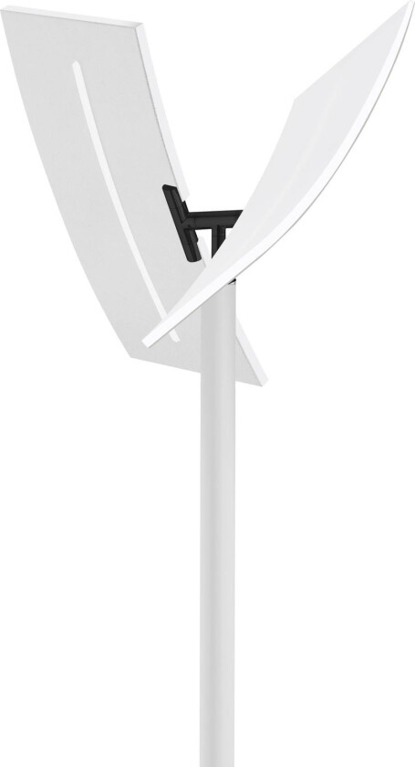 LED-gulvlampe Evolo CCT med leselampe hvit/svart