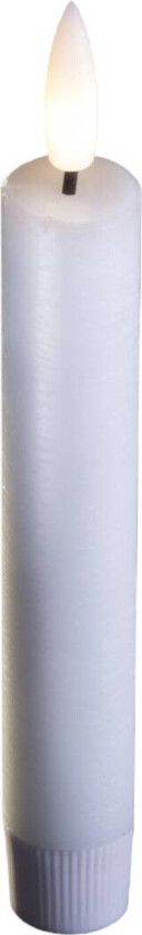 LED-kubbelys voks hvit 2 stk