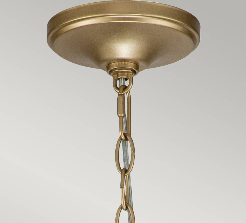 Lysekrone Capitol Hill, 6 lyskilder, messing