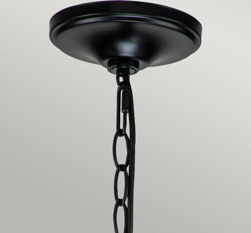 Lysekrone Capitol Hill, 6 lyskilder, svart