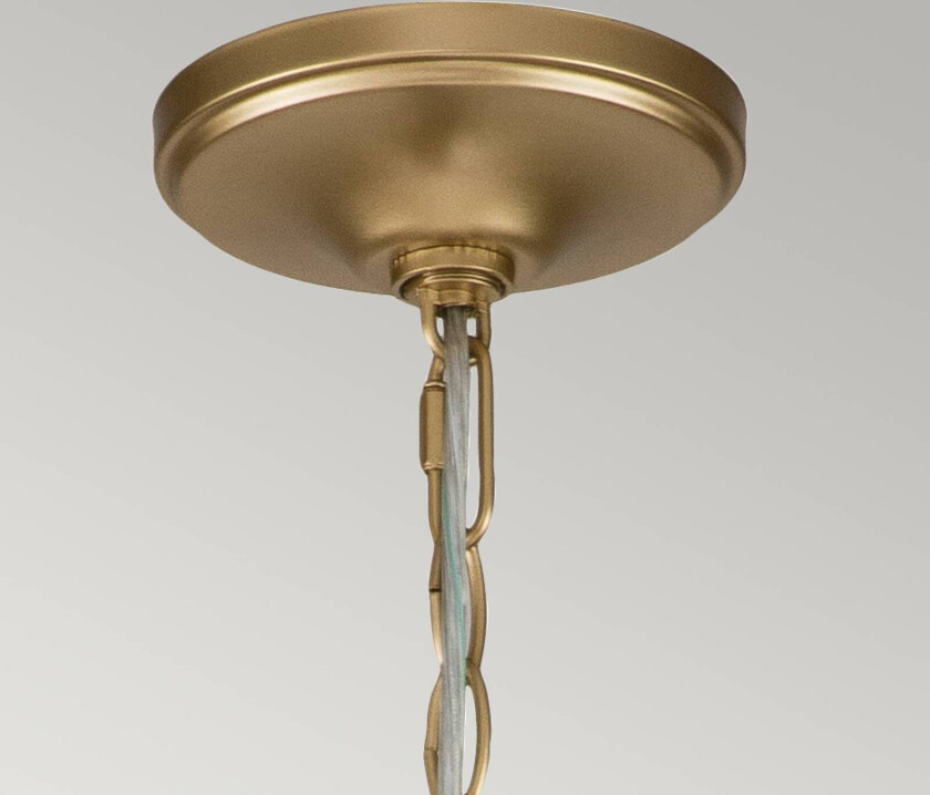 Lysekrone Capitol Hill, 12 lyskilder, messing