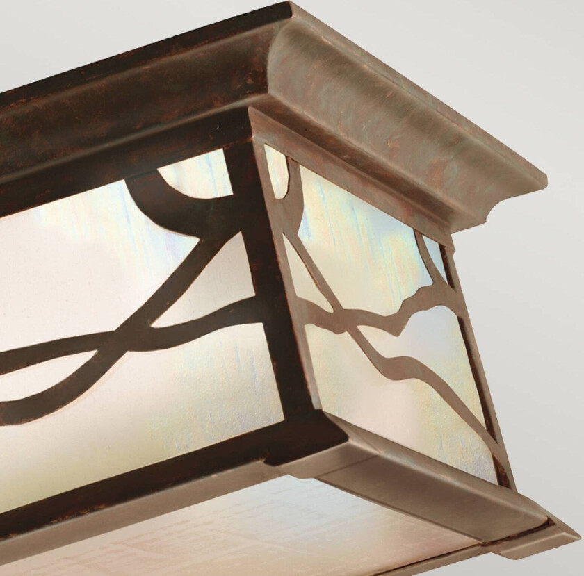 Utendørs taklampe Morris, kobber