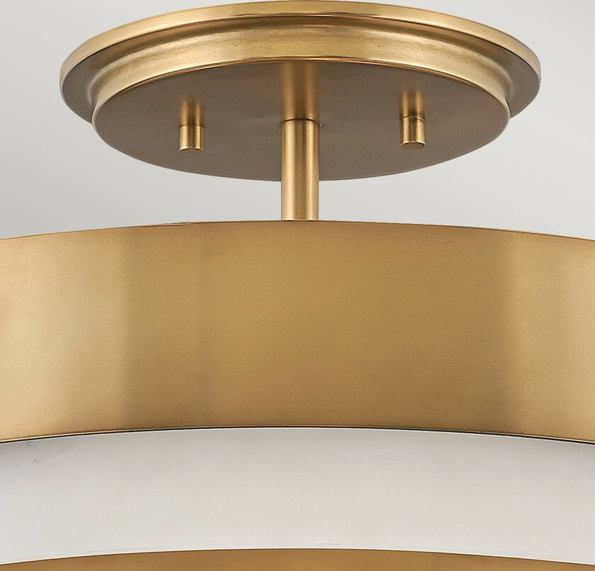 Taklampe med avstandsstykke Echelon, messing