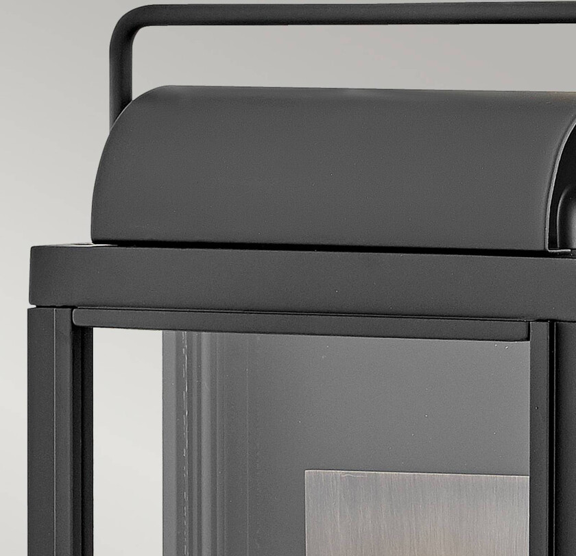 Utendørs vegglampe Sag Harbour, 2 lyskilder svart