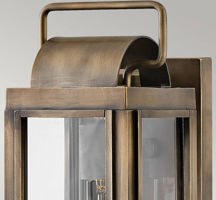 Utendørs vegglampe Sag Harbour, 1 lyskilde bronse