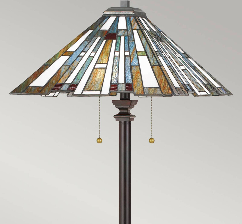 Gulvlampe Maybeck i Tiffany-design