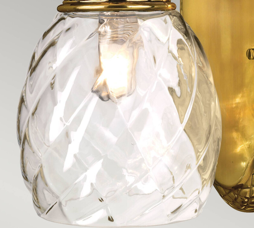 Vegglampe til bad Plantation, børstet bronse