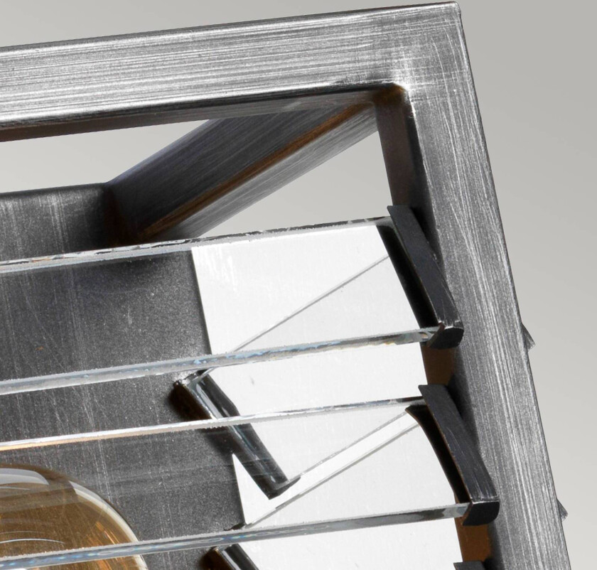 Vegglampe Louvre i industriell design, 2 lyskilder