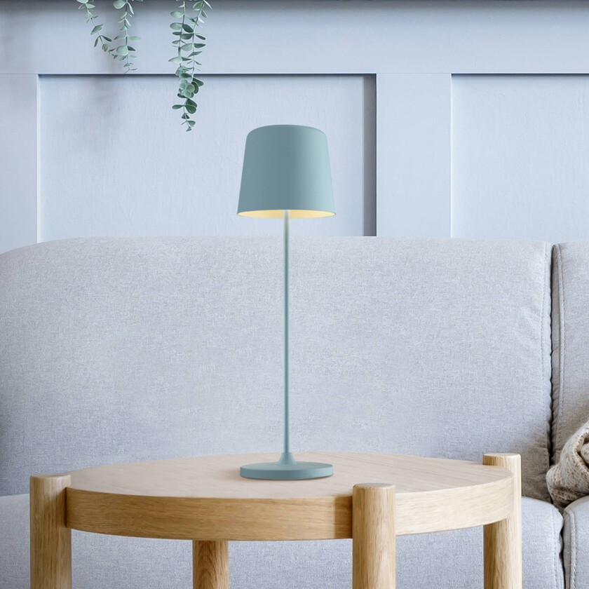Kaami LED-bordlampe, dimbar, lyseblå