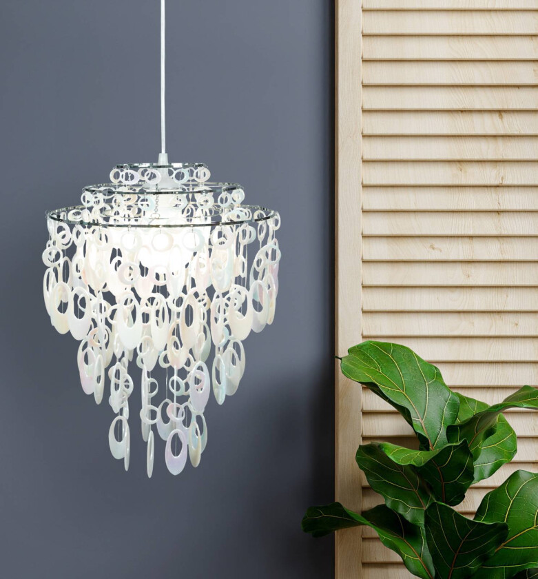 Hengelampe Lina, akrylpynt perlemor