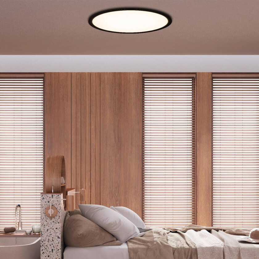 Karl LED-taklampe, CCT, RGB-bakgrunnsbelysning, Ø 54cm