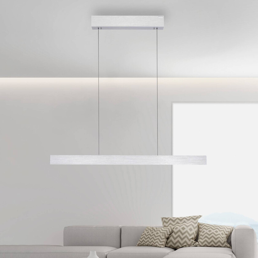 PURE E-Motion LED-pendellampe, CCT, sølv
