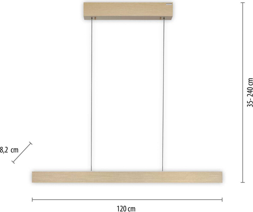 PURE E-Motion LED-pendellampe, CCT, gull