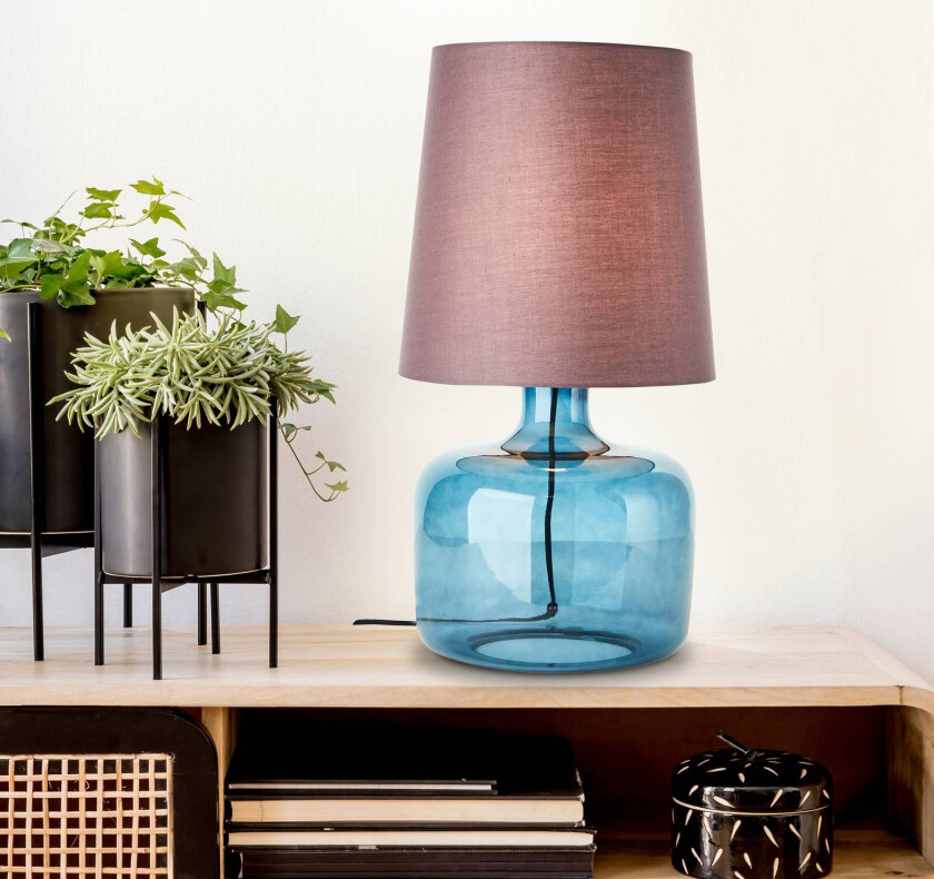 Bordlampe Hydra høyde 57cm taupe/mørkeblå