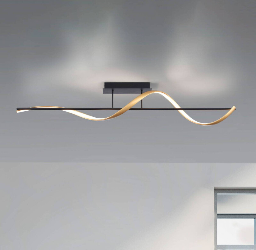 Paul Neuhaus Q-Swing taklampe antrasitt/messing