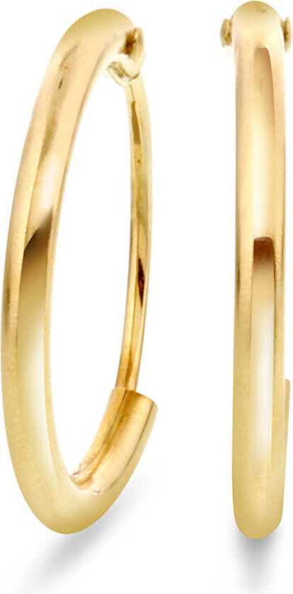 , Klassiske øreringer i 585 gult gull