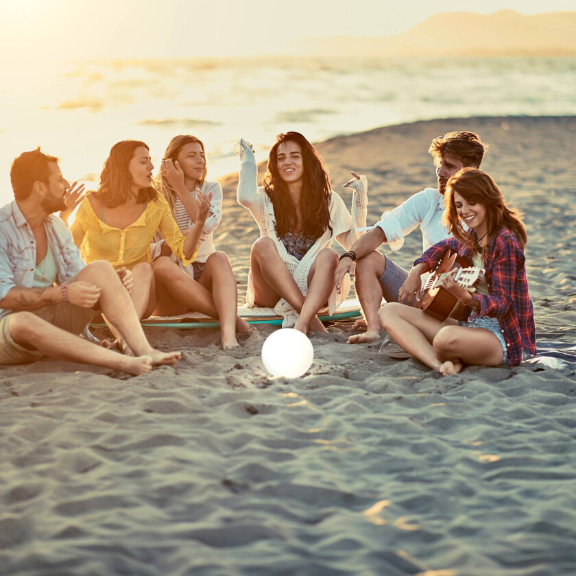 LED-solcellelampe Busso hvit skumringssensor