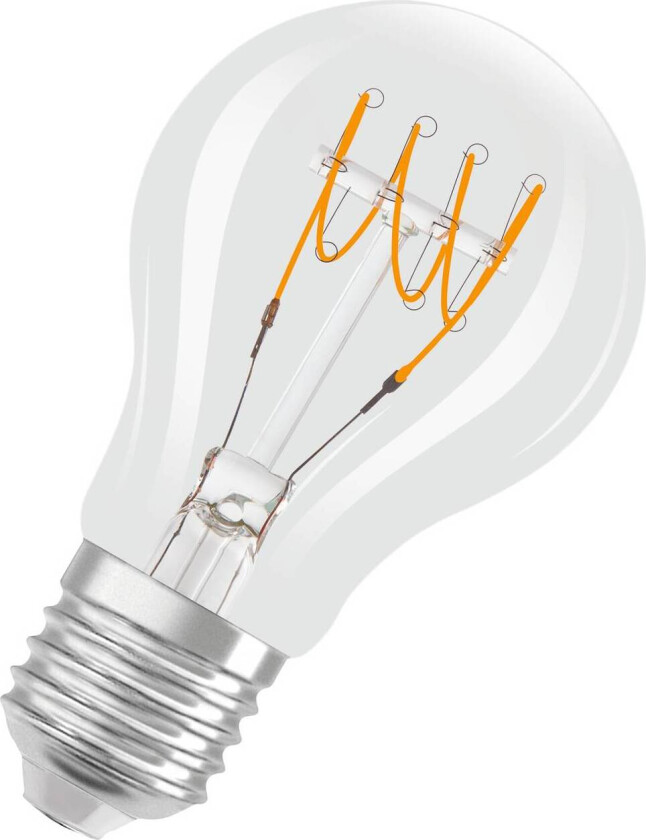 OSRAM Classic LED-pære E27 4,8W 827 filament dim