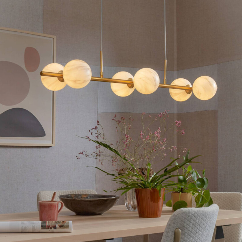 It's about RoMi Carrara hengelampe 6 lysk avlang