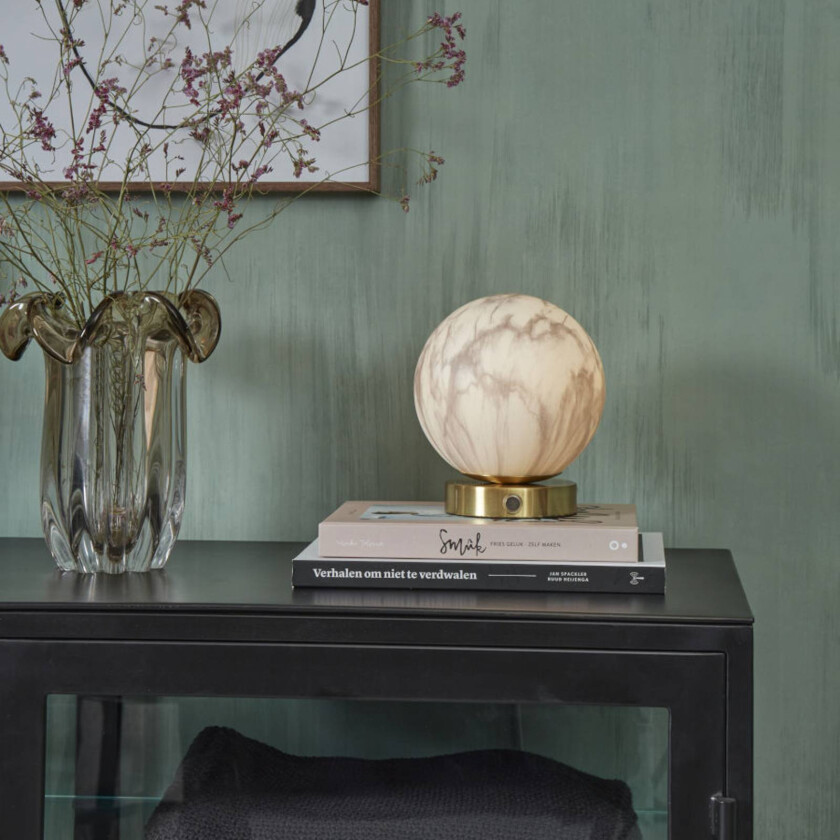 It's about RoMi Carrara bordlampe, marmorert