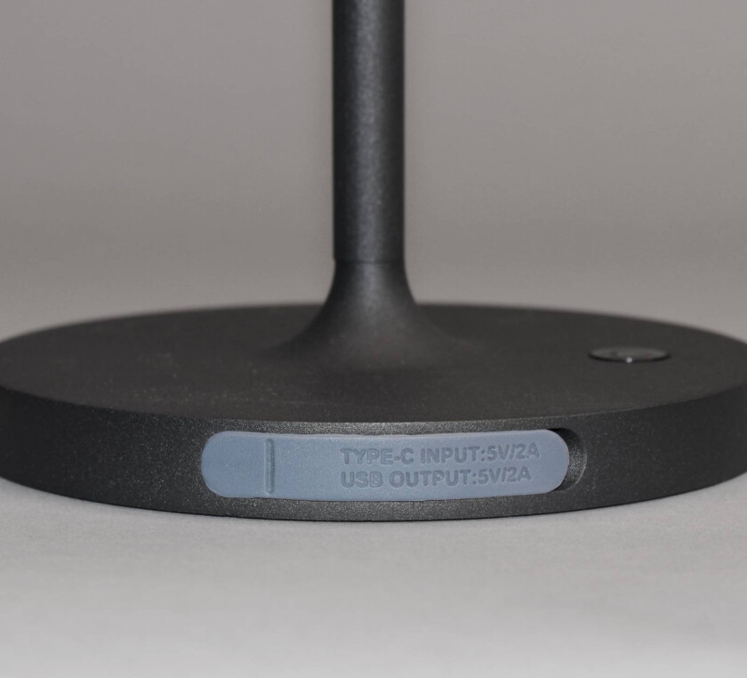 LED-bordlampe batteri Flus, svart/hvit