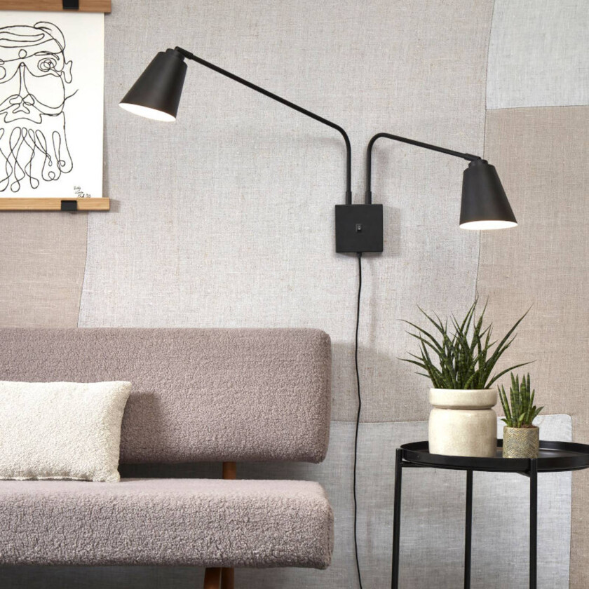 It's about RoMi Bremen vegglampe, svart