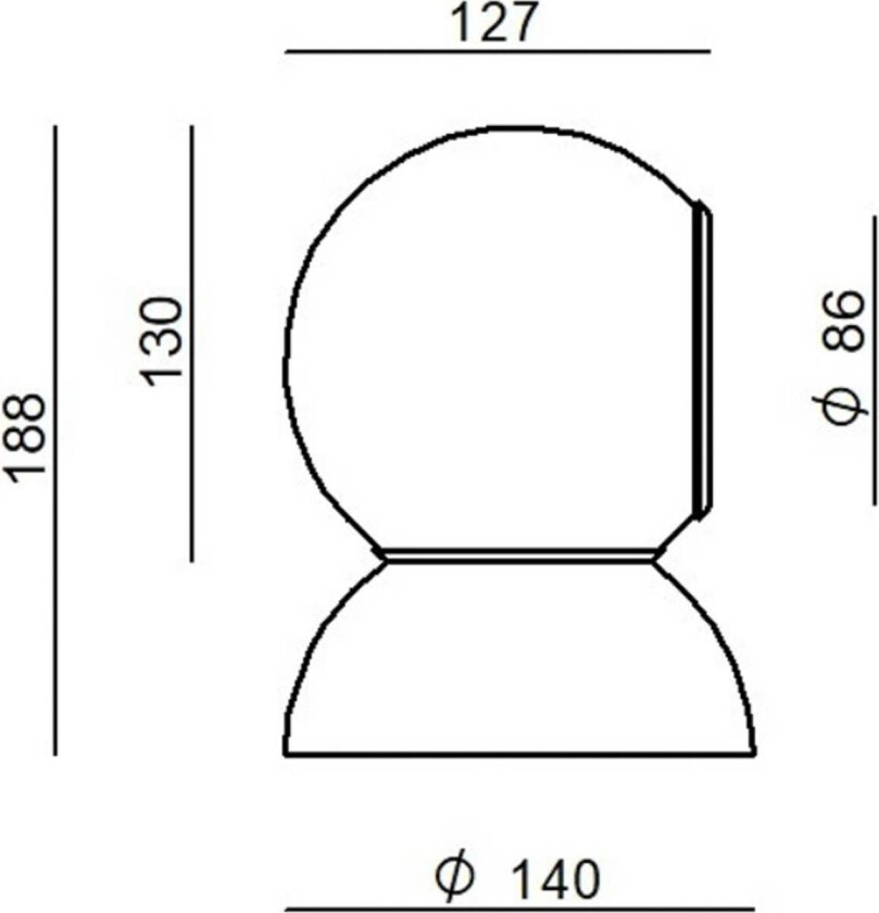 Gravitino LED-vegglampe dreibar grå