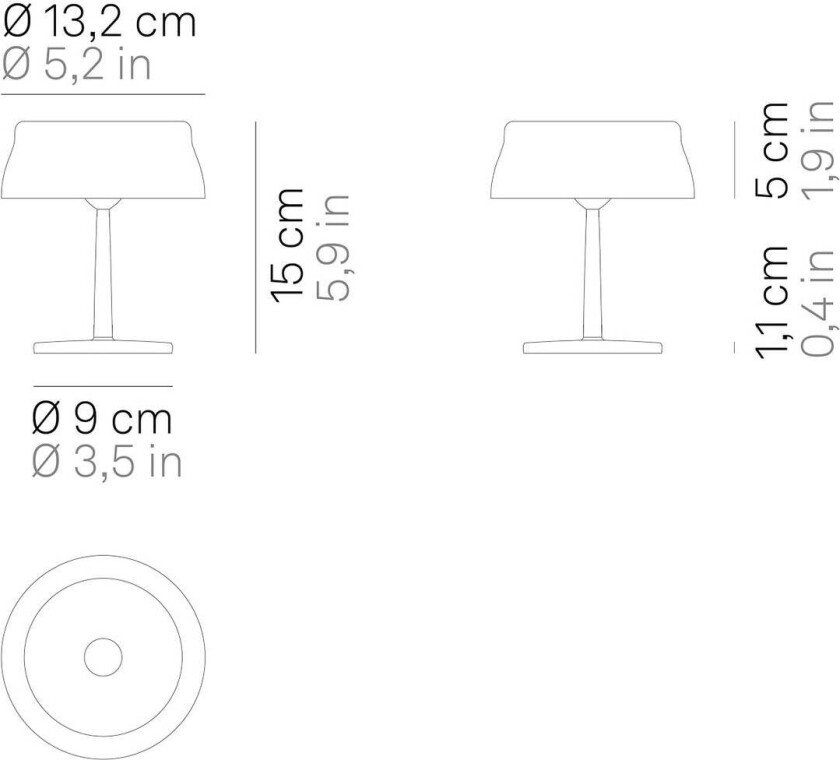 Sister Light mini bordlampe grønn