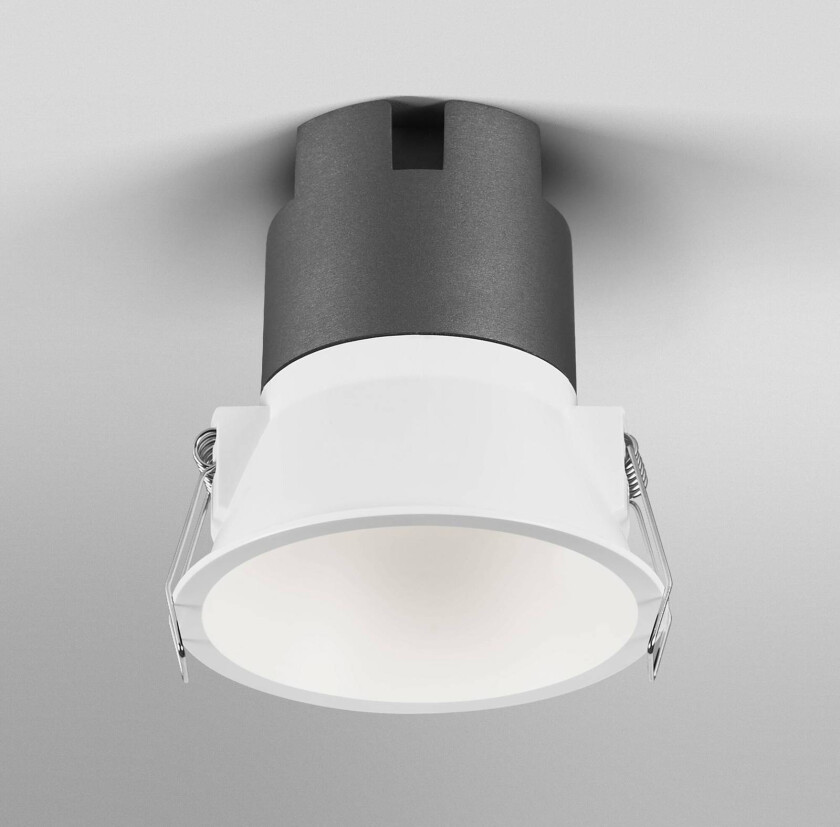 Twist LED-downlight Ø9,3cm 840 hvit/hvit