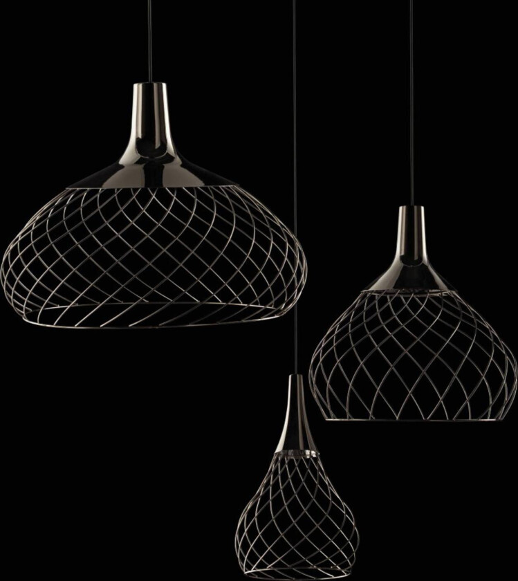 Mongolfier P3 LED-hengelampe, svart