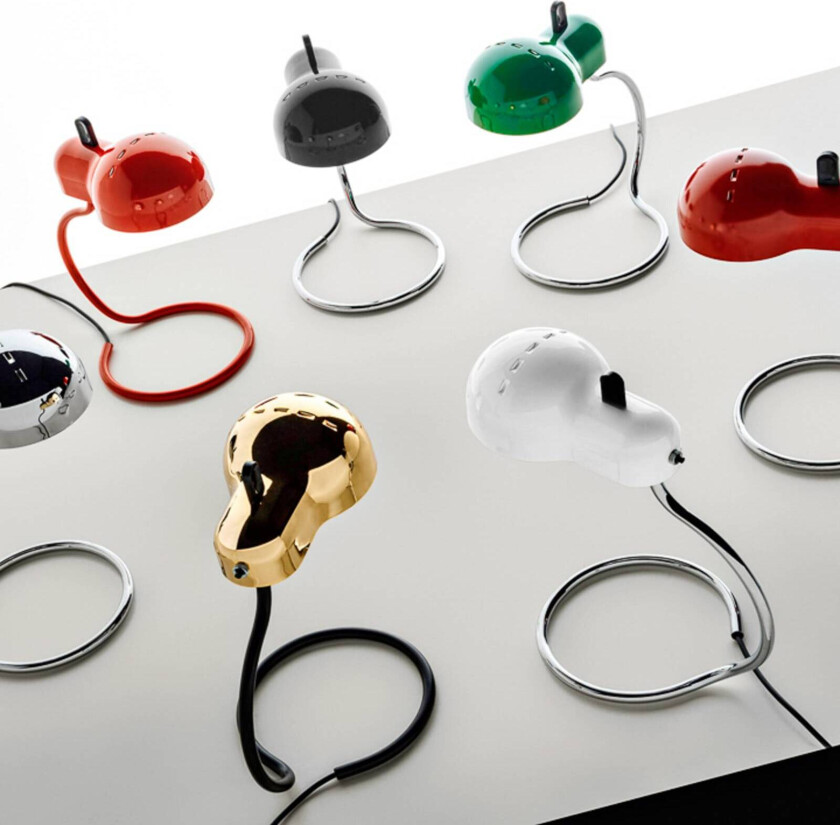 Minitopo LED-bordlampe, svart